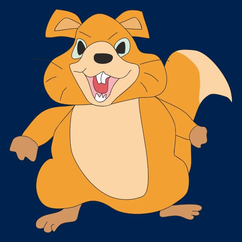 Lustiges kleines Eichhörnchen