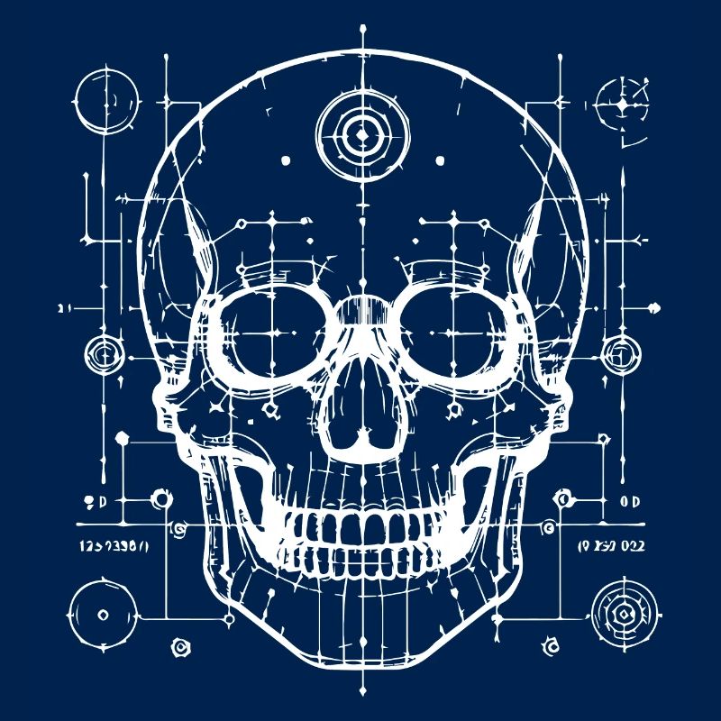 conception de crâne techno