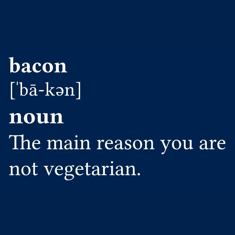 Citations Bacon le Main Reason Blanc - Idée cadeau