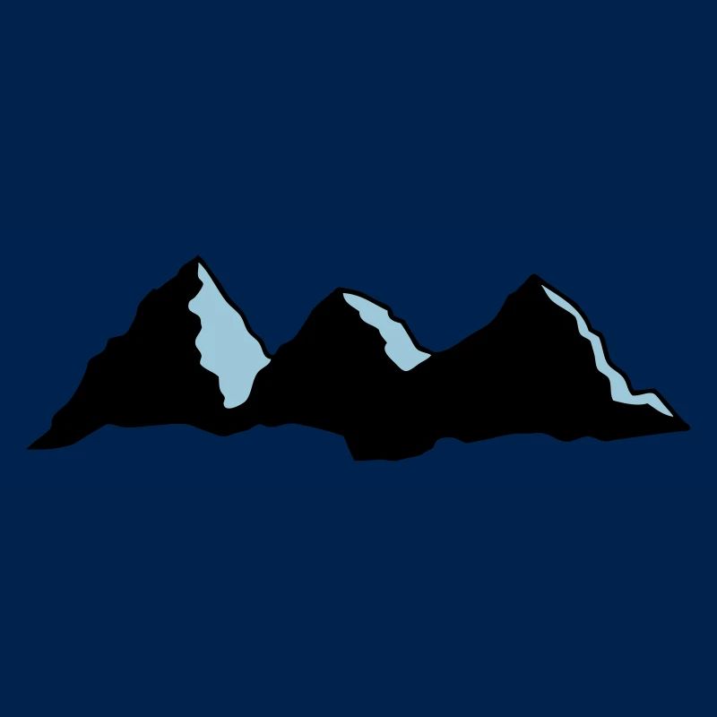 mountain highlander drawing vector