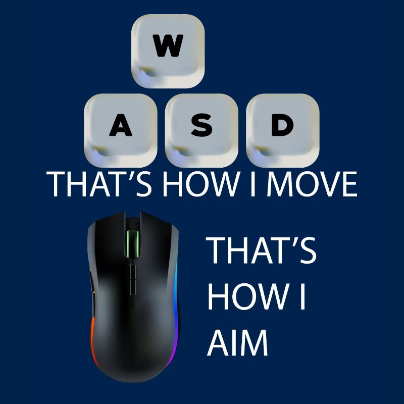 WASD Aim Gaming Zocken Videospiel, PC, Computer