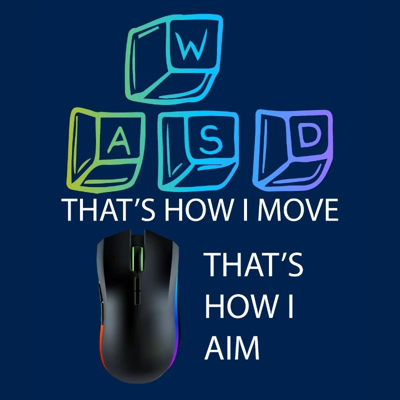 WASD Aim Gaming Zocken Videospiel, PC, Computer