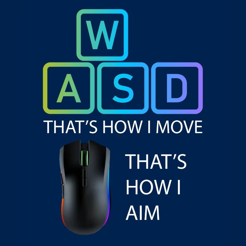 WASD Aim Gaming Zocken Videospiel, PC, Computer