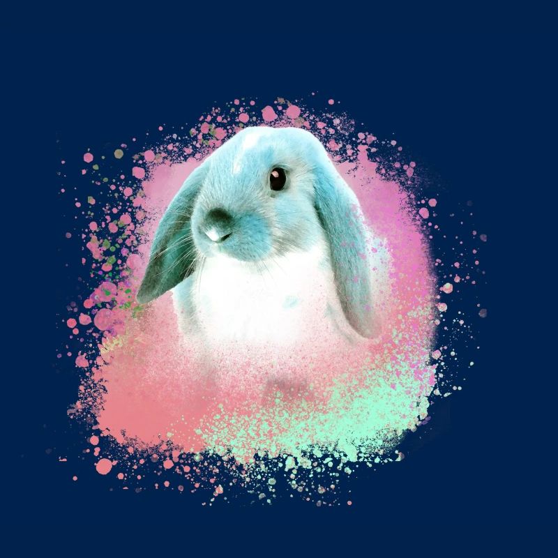 rabbit,graffiti,painting,pet,rabbit,blue
