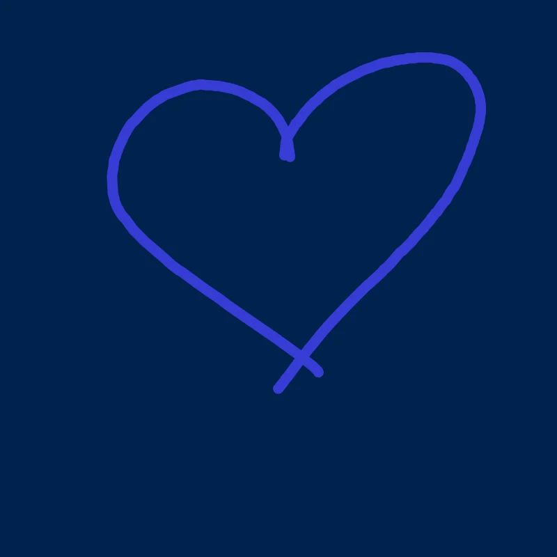Blue heart gift idea gift idea