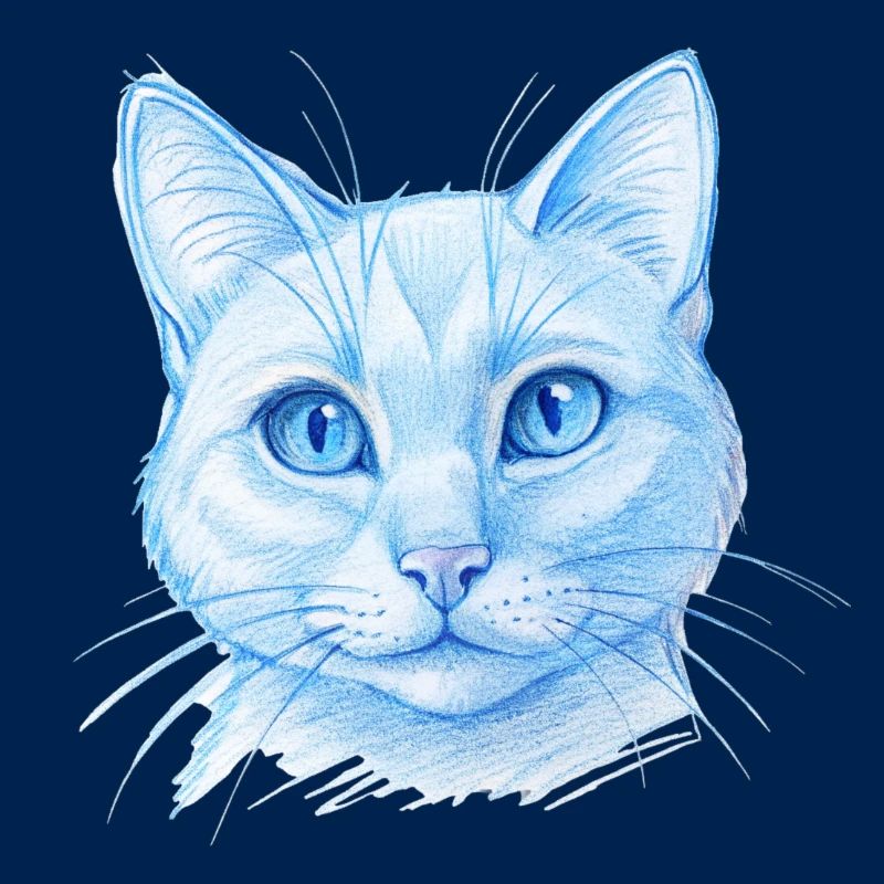 Chat dessiné à la main