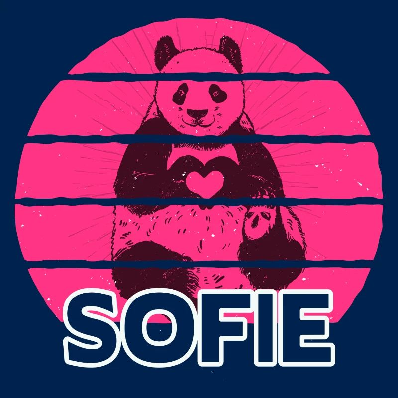 SOFIE - Beau nom avec panda mignon