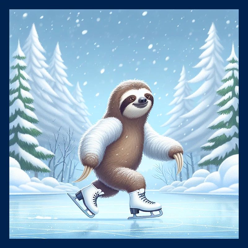 Sloth Wanderer Eislaufen