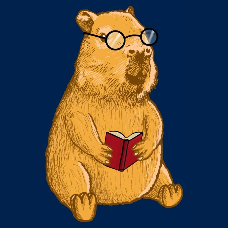 Nerd Capybara avec des lunettes