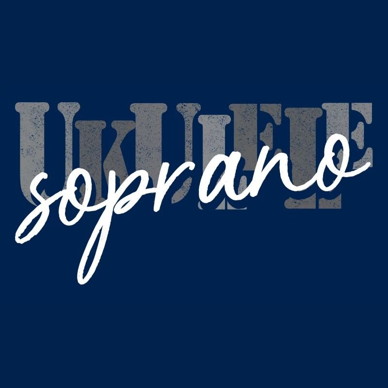 Ukulélé Soprano Noir Blanc