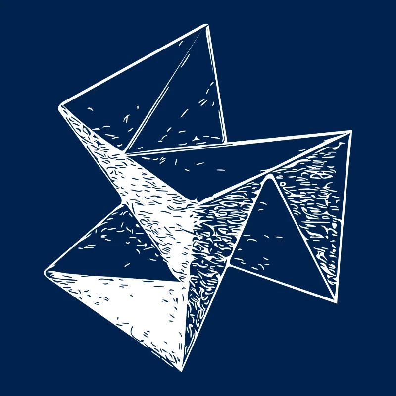 3d Vintage Triangle Cube Structure