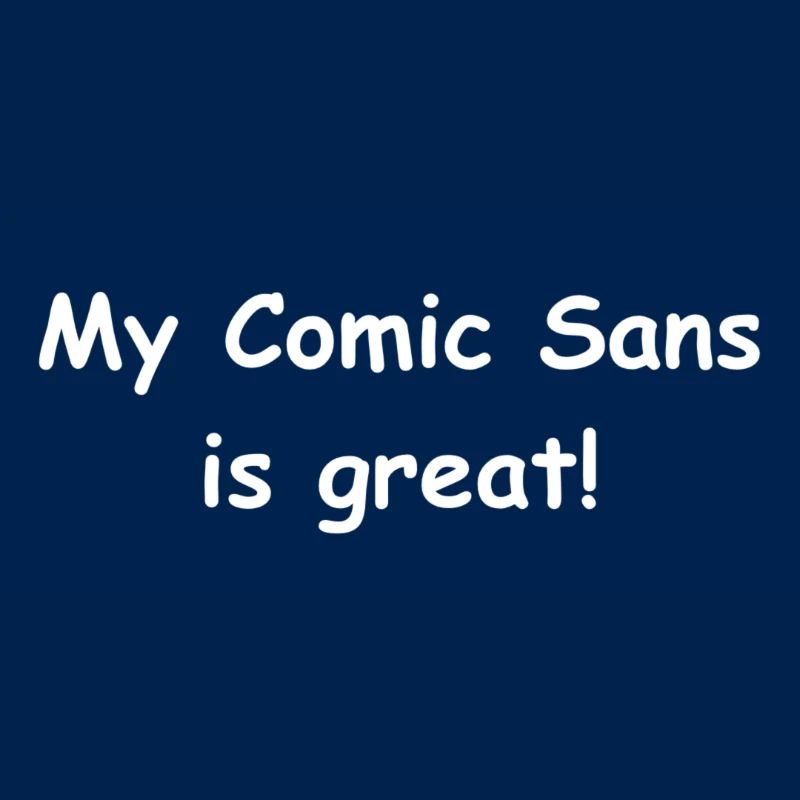 Mon Comic Sans est génial!