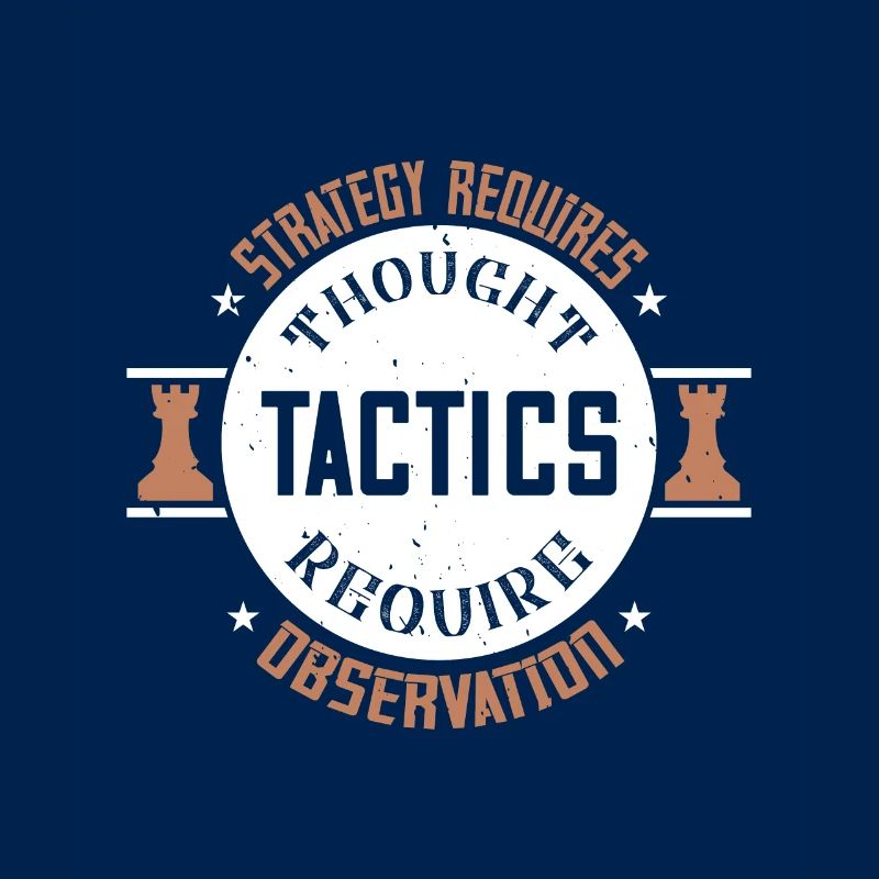 Strategy requires thought, tactics require