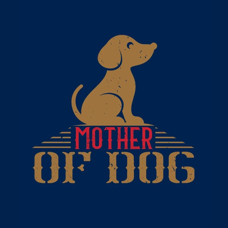 Mutter eines Hundes