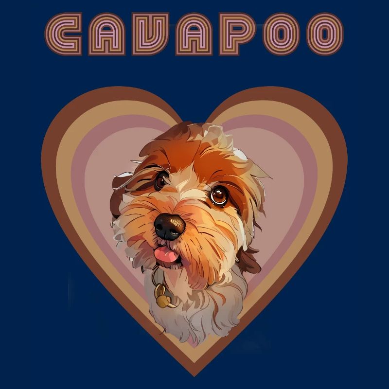 Cœur de cavapoo (automne)