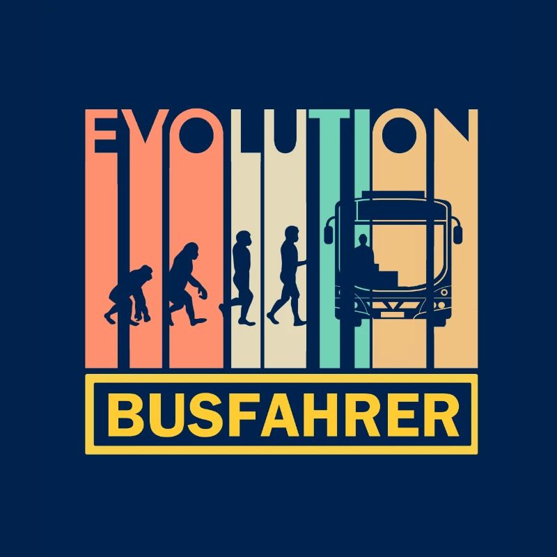 Bus Driver Profession Gift · Evolution