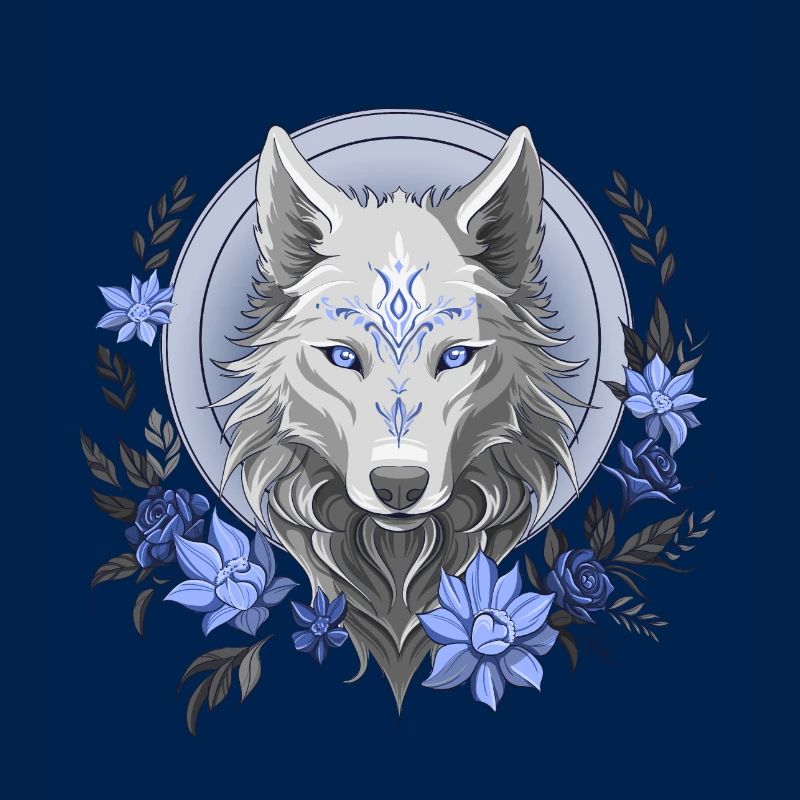 Blumiger Wolf