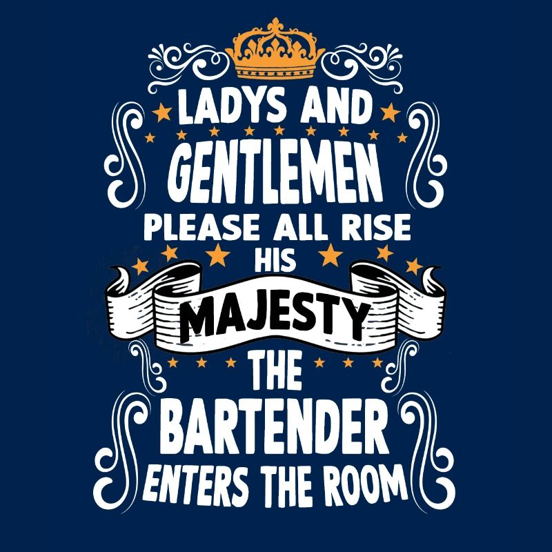 Bartender T funny saying motif bartender