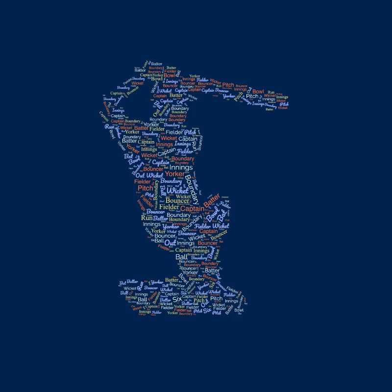 Tee graphique de baseball avec conception de motifs de mots.