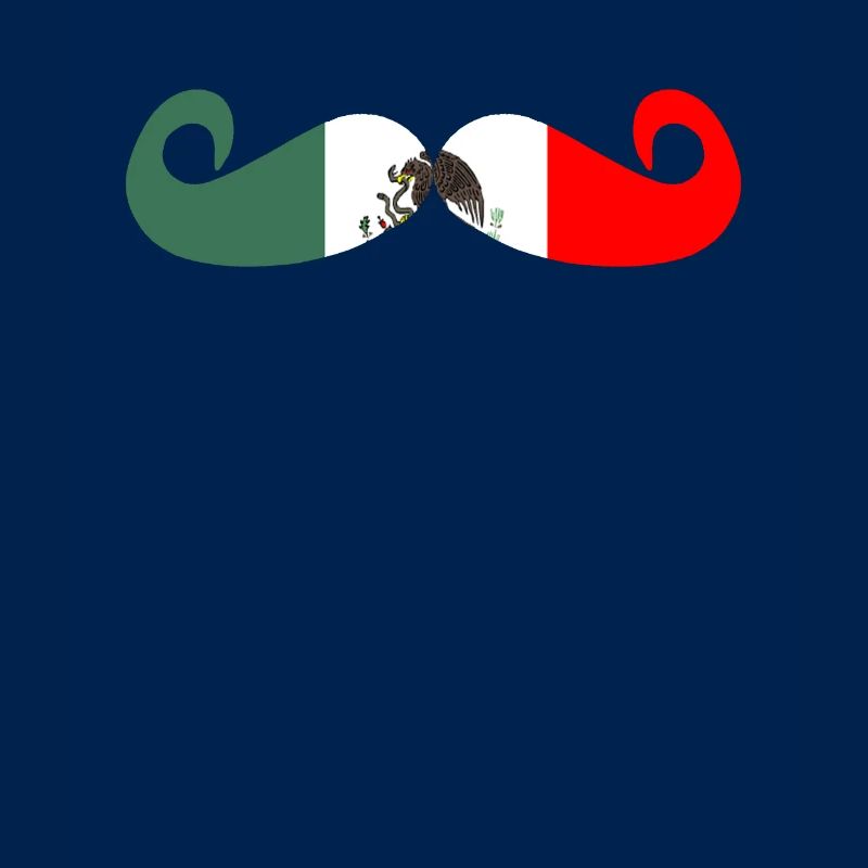 Conception mexicaine Drapeau mexicain Mousthache Design For