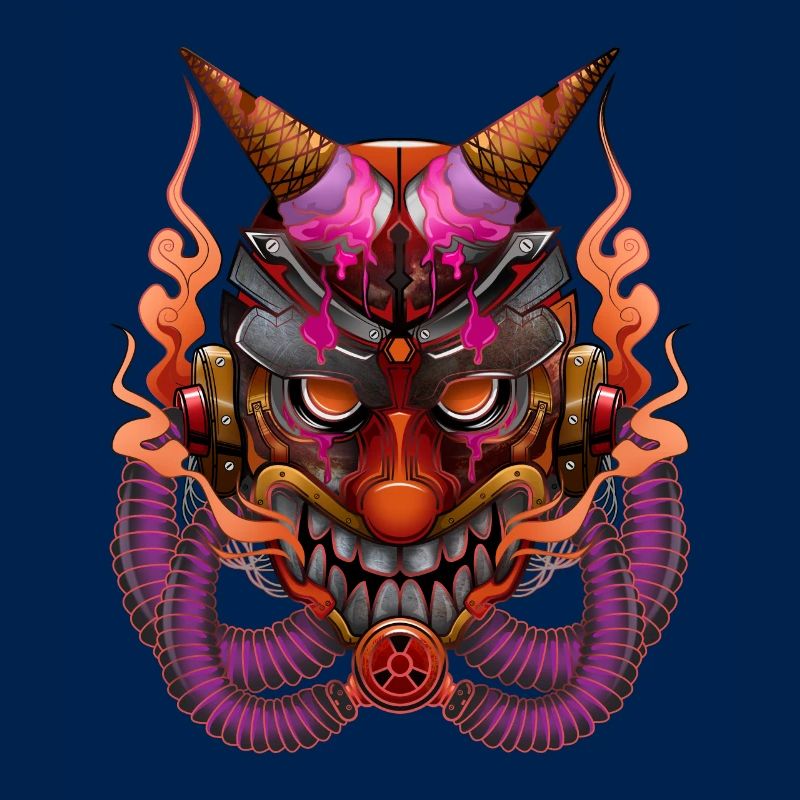 Samurai Eis Masken Mann