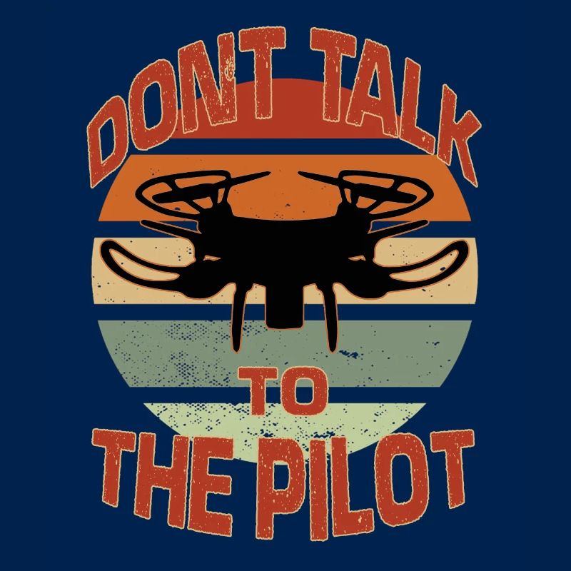 Retro Drone Pilot Hobby Drones Flying Drones