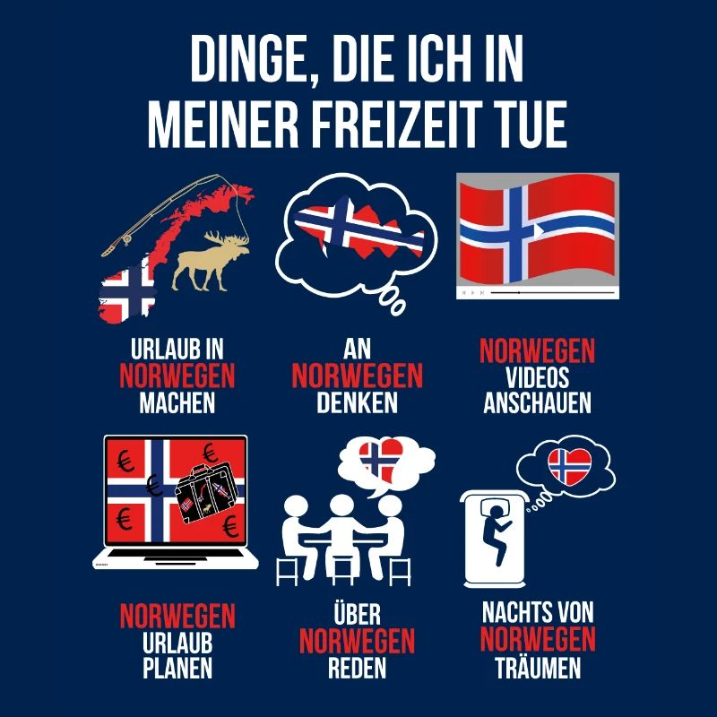 Norwegen Spruch | Lustiger Freizeit Spruch Norway