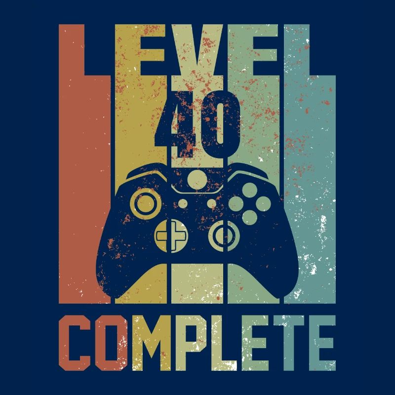 Level 40 complete Geburtstagsshirt Geschenk