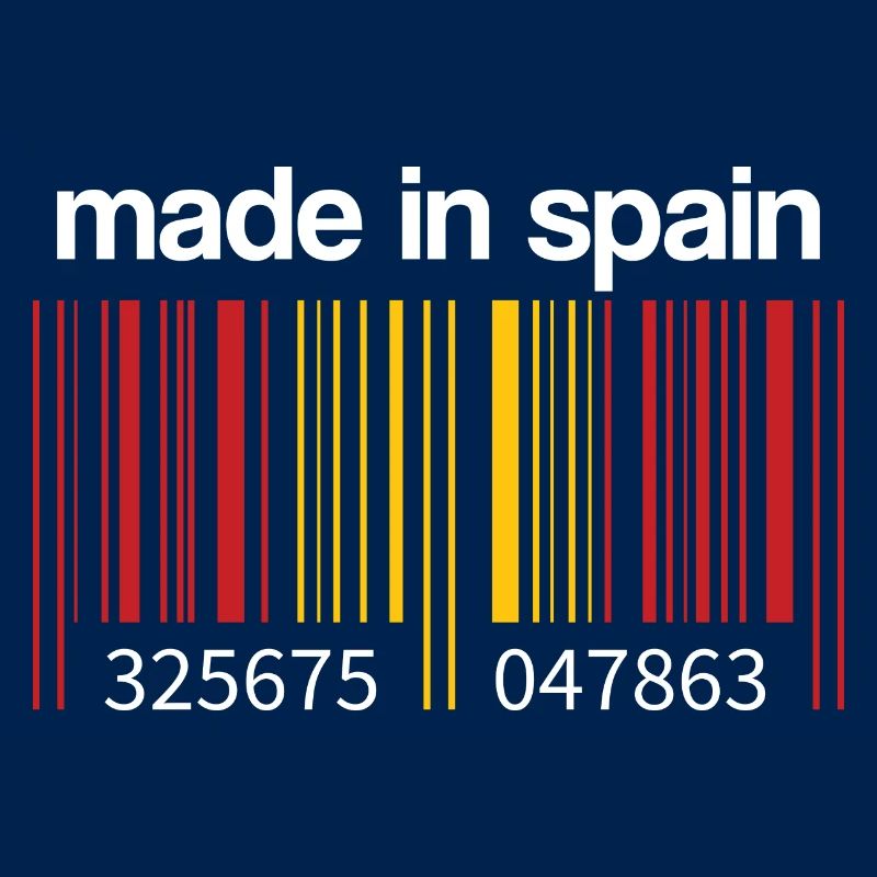 Spain Flag Barcode Made in Spain Spain