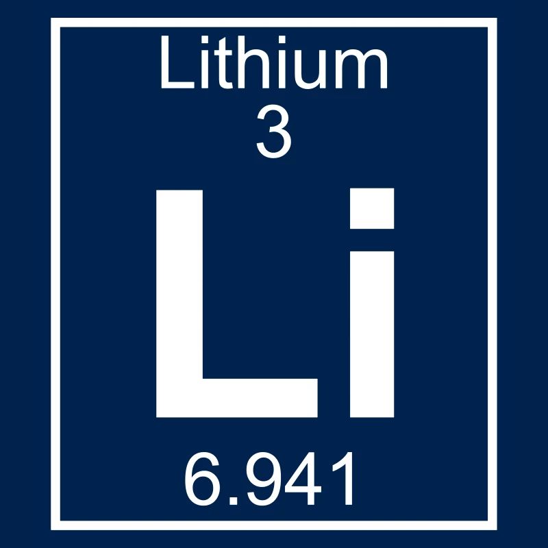 Periodic table element 3 - Li (lithium) - BIG