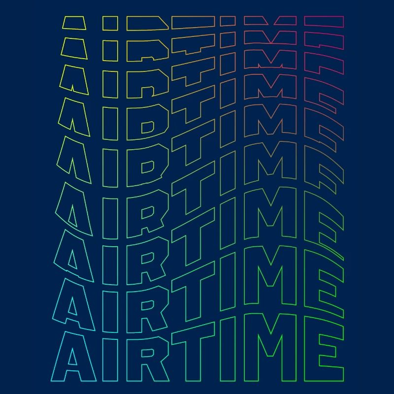 airtime textblock hollow wave rainbow