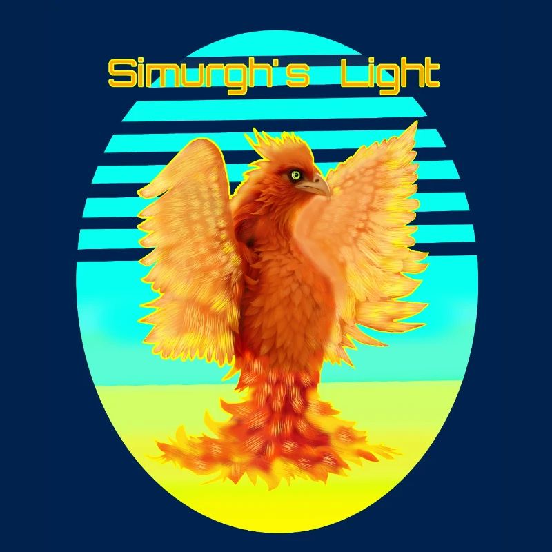 Cyber oiseau orange brillant : Oiseau de Happines