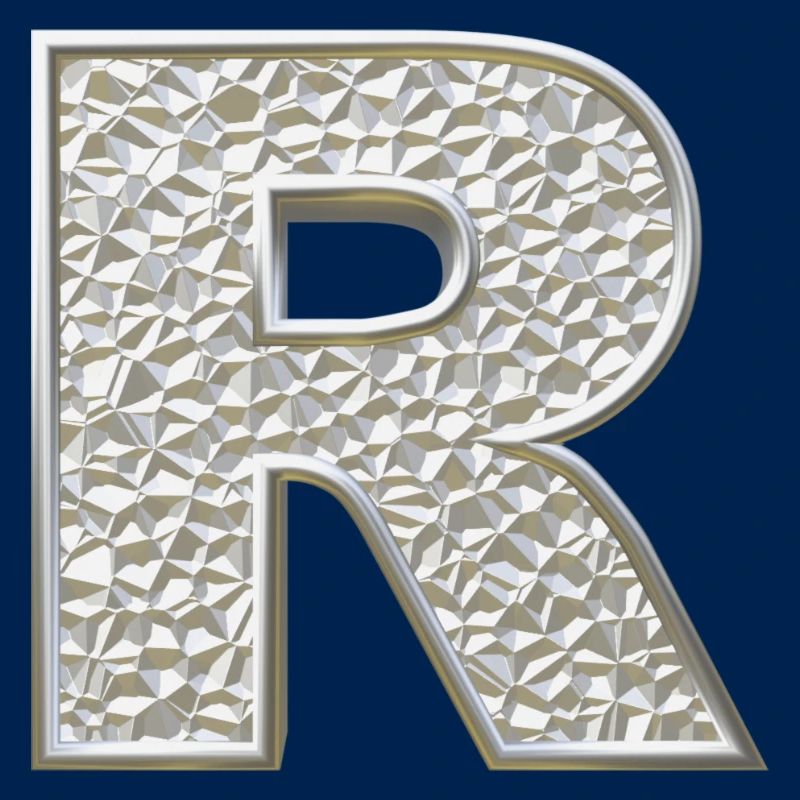 R, letter, letter R, initial, initial R, monogram,
