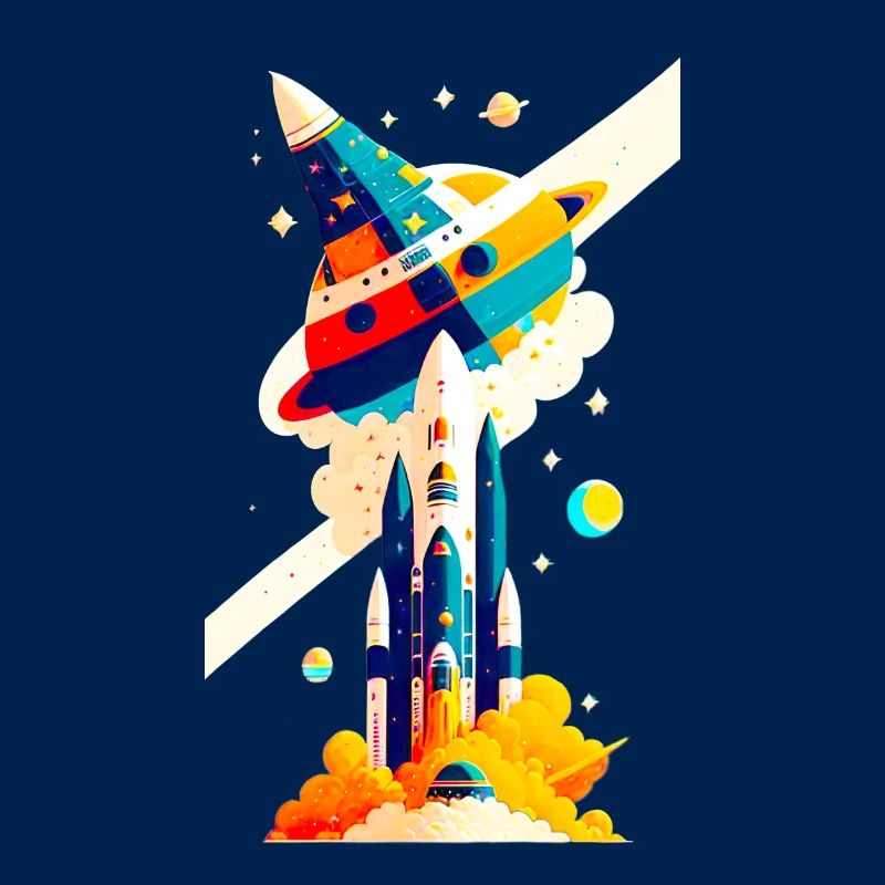 Vue de l’espace / Fusée 02