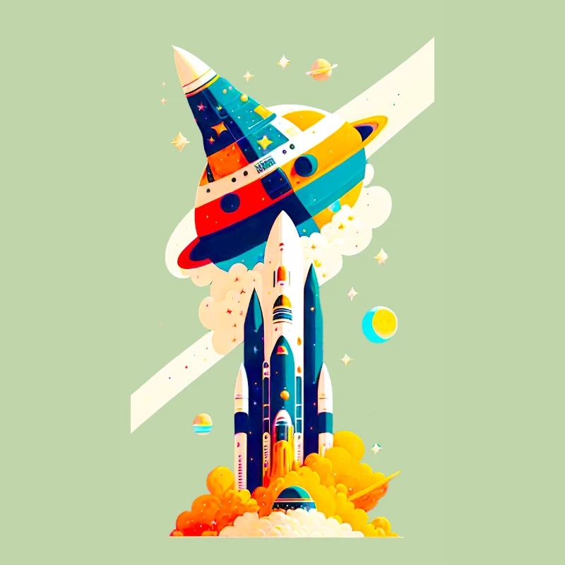 Vue de l’espace / Fusée 02