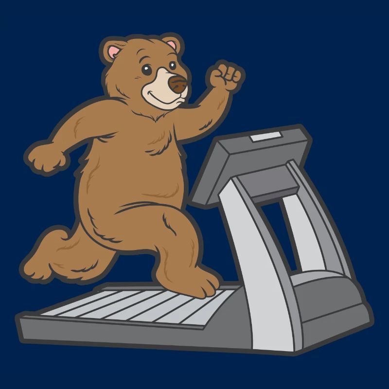 Bear jogging treadmill