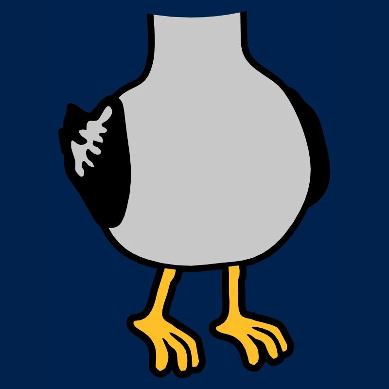 Seagull without head costume