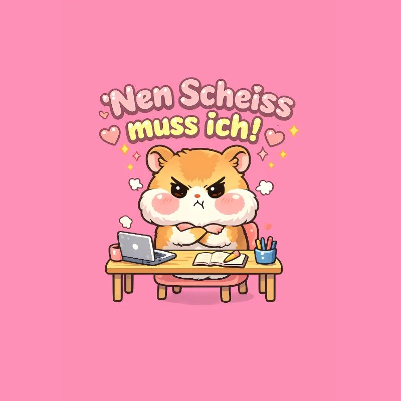 Nen scheiß muss ich Hamster Meme Statement