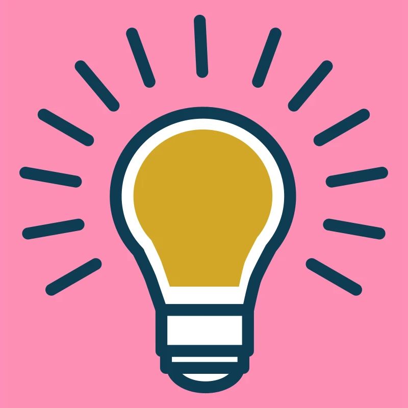 Idee gloeilamp (Vectorgrafisch)