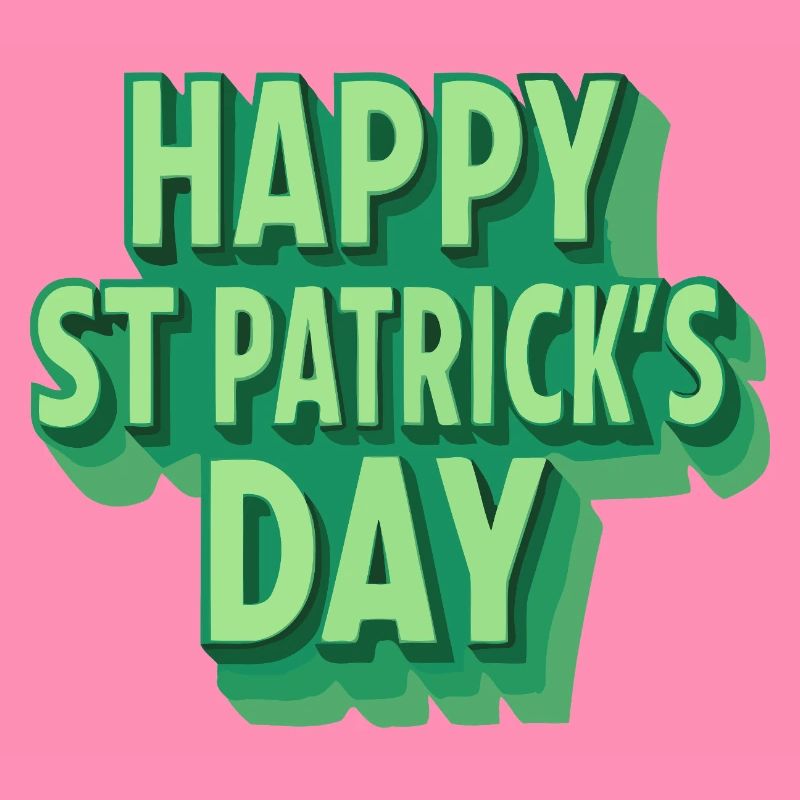 Joyeux Saint-Patrick Vert Pop Art