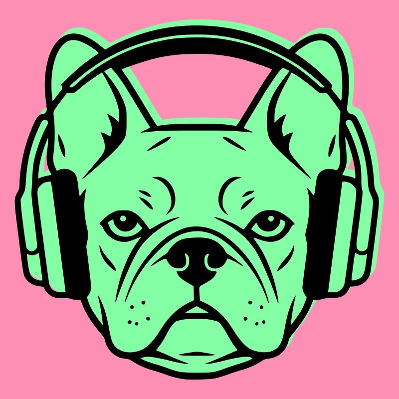 Frenchie DJ Kopfhörer Musik