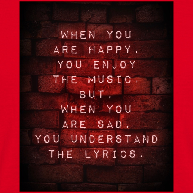 SAD SONGS red