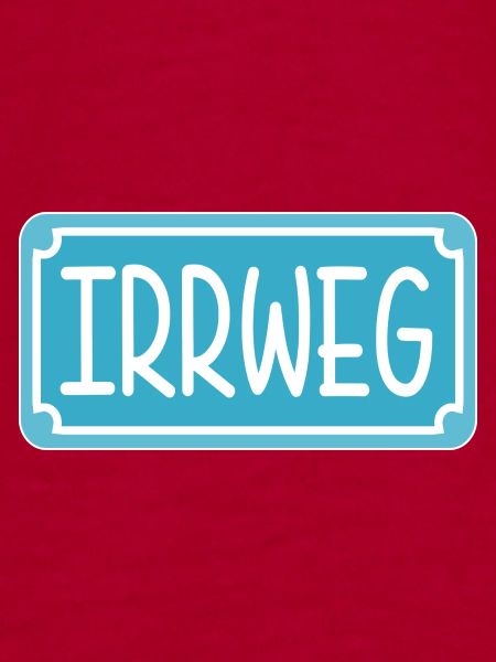 Irrweg Schild