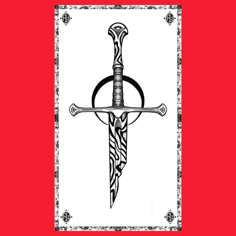 Gothic Zebra Sword