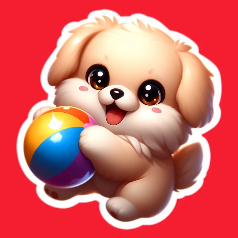 Puppy playing
