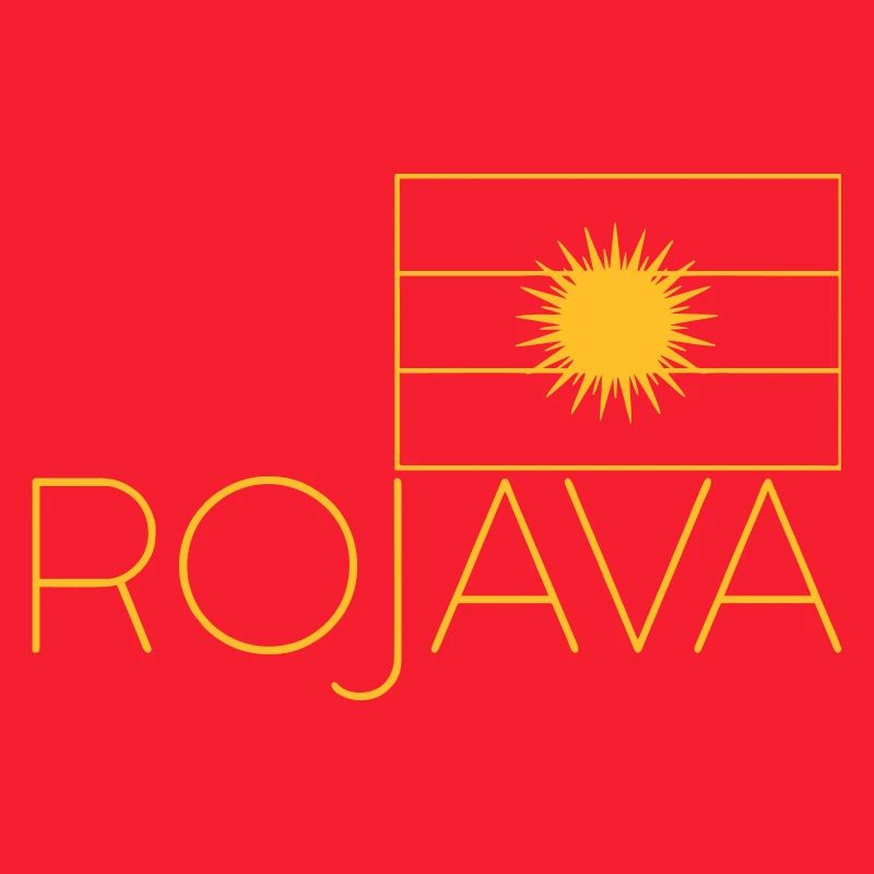 Drapeau kurde du Rojava