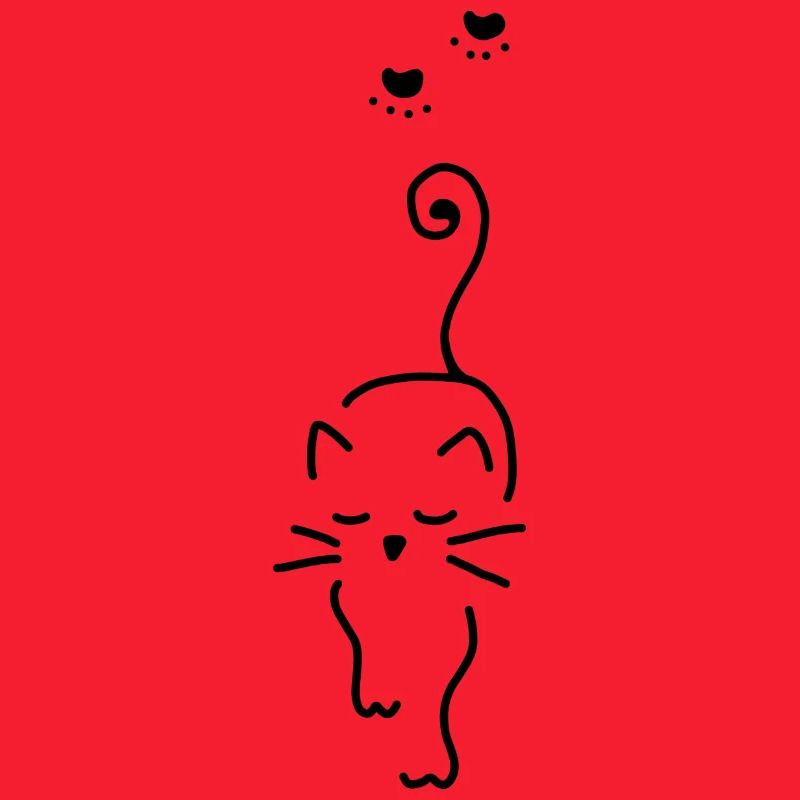 Empreinte de patte d'animal de compagnie de chat