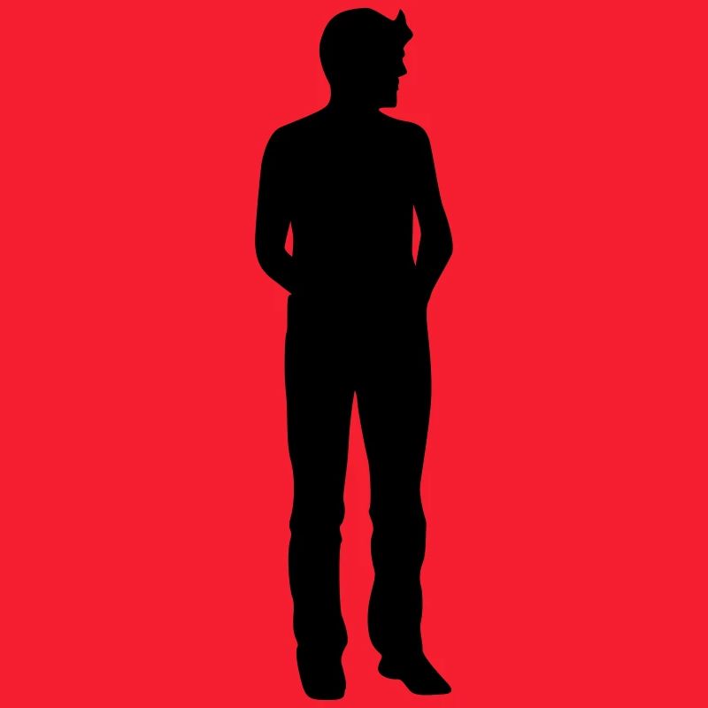 Mann Körper Silhouette Vektor-Design