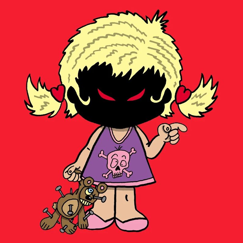 Dämonisches kleines Mädchen