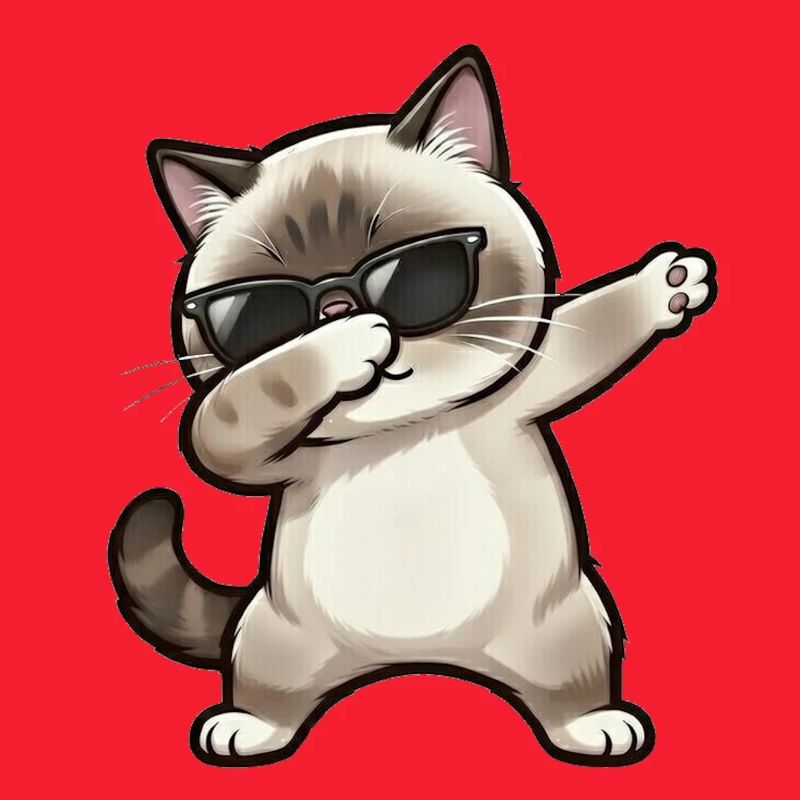 Dabbing Ragdoll Katze